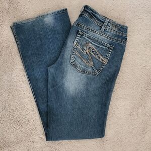 Women's Silver 'Toni' Jeans